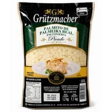 PALMITO DE PALMEIRA REAL EM CONSERVA PICADO 1,2KG GRUTZMACHER EMBALAGEM ECONOMICA