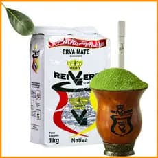 Erva Mate Chimarrão Rei Verde 1 Kg Tradicional/Moída Grossa/Suave/Composta/Linha Nobre - Lote Novo