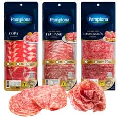 Kit de Salames Fatiados para Tábua de Frios – SALAME COPA, ITALIANO E HAMBURGUÊS