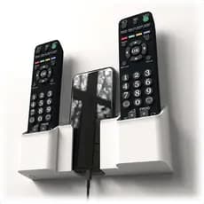 Suporte 2 Controle Remoto Porta Celular Parede Universal