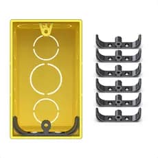 Kit Reparo Salva Caixa Caixinha 4x2 Aba Luz Tomada 6 unid.