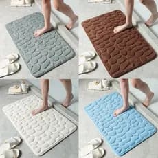 Tapete Soft Antiderrapante para Banheiro Luxo com Diversas Cores 40cm x 60cm Reforçado