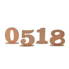 Numeros em MDF Cru Para Festas Eventos Decoracao