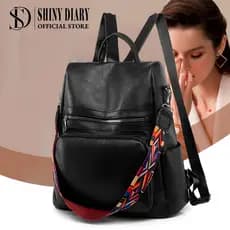 Shiny Diary Mochila Feminina Escolar Bolsa Grande Moda Impermeável Resistente para Viagem Trabalho
