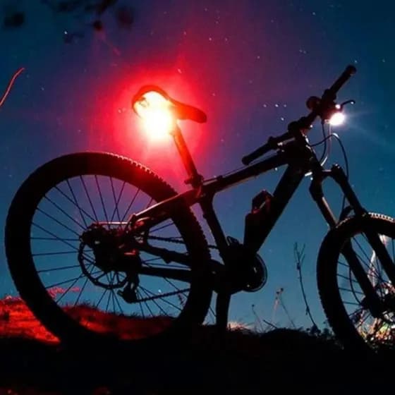 Lanterna led Sinalizador Bicicleta 5 Leds Traseiro de segurança a pilha Safety Flashing Light sinalizadora para Corridas