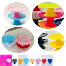 KIT Mini Boleira Cake Nick Porta Doces Cupcake Decoração de Mesa suporte festa Diversas Cores NEON
