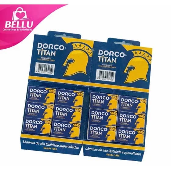 KiT 02 Cartelas de Lâminas para Barbear Dorco Titan - Precisão e Conforto com Design Avançado