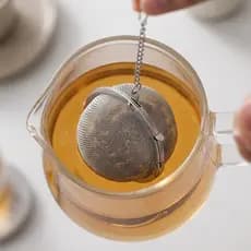 Infusor Filtro de Chá Bola em Aço Inox 304 com Corrente