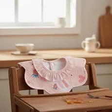 Babador Bebê 3 Camadas Superabsorvente Algodão Penteado e TPU Respirável