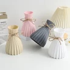 Vaso Decorativo para Flores Plástico Moderno e Fofo Origami ou Flor de Lótus