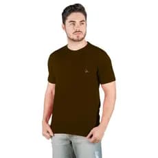 Camiseta Blusa Básica Masculina 100% Algodão Modelagem Regular