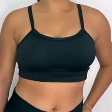 Top Feminino Para Academia Fitness Com Bojo Removível Alça Fina Suplex Feminina