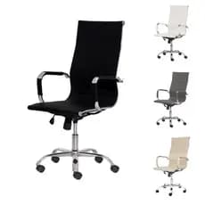Cadeira Charles Eames Esteirinha Presidente Alta Escritorio Com Base Giratória Diversas Cores