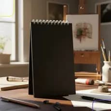 Sketchbook Caderno Desenho Anotação Moleskine 50 Folhas Sem Pauta Capa Dura Preta
