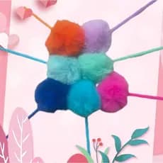 Caneta Esferográfica de Pompom