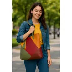 Bolsa de Ombro Couro Legítimo Leve e Macio da Marca Andória Modelo Maria