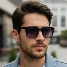 Óculos de Sol Tullum Preto Estilo Proteção UV400 Unissex
