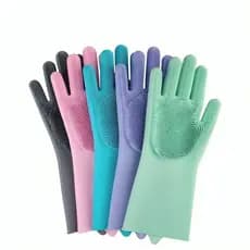 Luvas Luva De Silicone Para Esfregar Louças Max Clean Luva de Limpeza Silicone Luva Esponja de Lavar Louça