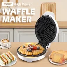 Máquina de Waffle Em Forma De Coração Portátil 700w Elétrico Waffles 110V Ou 220V