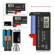Testador Medidor de Bateria Pilha Digital Universal Carga Energia Pilha AA/AAA/C/D/9V/1.5V