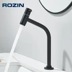 Torneira Link Para Lavabo Banheiro Preto 50% Metal De Bancada 1/4 De Volta Com Arejador