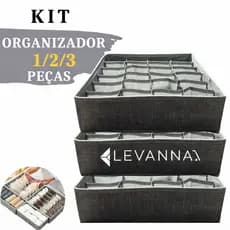 Kit Organizador Calcinhas Colmeia 24 Divisórias Gaveta Meias Cuecas Roupas Intimas Multiuso