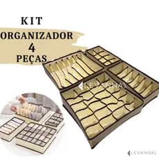 Kit 1/2/3/4 organizadores gaveta calcinhas sutiã roupa bebê guarda roupa divisórias dobráveis