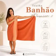 Kit 2 Toalha Banhão Gigante 175X85cm Premium 100% Algodão Macia Felpuda