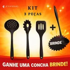 Kit 3 Utensílios Cozinha SIlicone Panela Air Fryer Multiuso