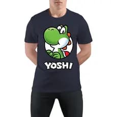 Camiseta Yoshi Super Mario Luigi Infantil e Adulto T-shirt Blusa unissex 100% Algodão Envio imediato 15