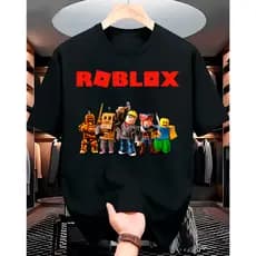 Camiseta Jogo Roblox Lançamento Camisa Masculina Feminina 100% Algodão Envio Já