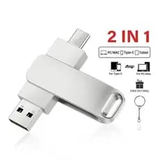 Unidade Flash TYPE-C 512 Gb 1 Tb 2 USB Drive PenDrive Para Android iPhone 15/16/17