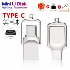 OTG 1 Tb 2 Em 1 Mini OTG Tipo-C Pen Drive Celular PC Pendrive Stick Flash