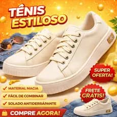Tênis Plataforma Feminino Luna | Casual, Leve e Confortável