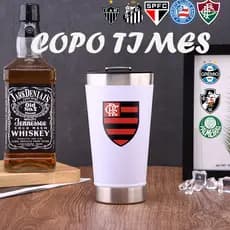 Times Copos térmico coleção com tampa e abridor Unick