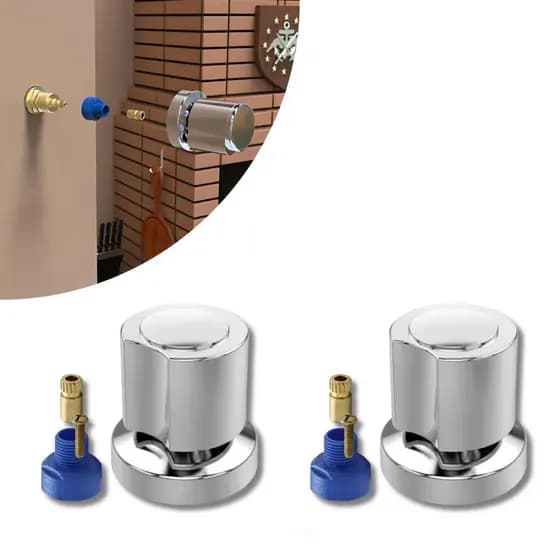Acabamento Registro Pressão Gaveta Deca Kit 2 Peças ABS C40 Com Conversor Docol Deca