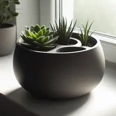 Vasos Redondos Para Plantas Autoirrigáveis