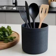 Organizador De Bancada Pote Para Utensílios de Cozinha Talheres