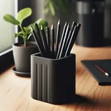 Porta lapis Organizado Minimalista para Materiais Escolares