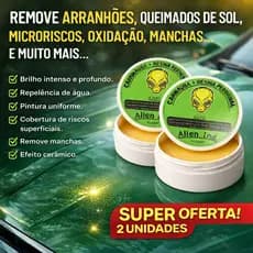 Kit 2 Ceras Alien Polimento Queimado Riscos Carnaúba 120g