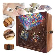 Álbum de fotos, Livro de Aventuras UP Minhas Aventuras ou Nossas Aventuras com Marcador de Páginas e Card