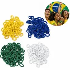 Kit 400/800 Xuxinhas Copa do Mundo Brasil,Azul/Amarelo/Verde/Branco p/ Torcedor