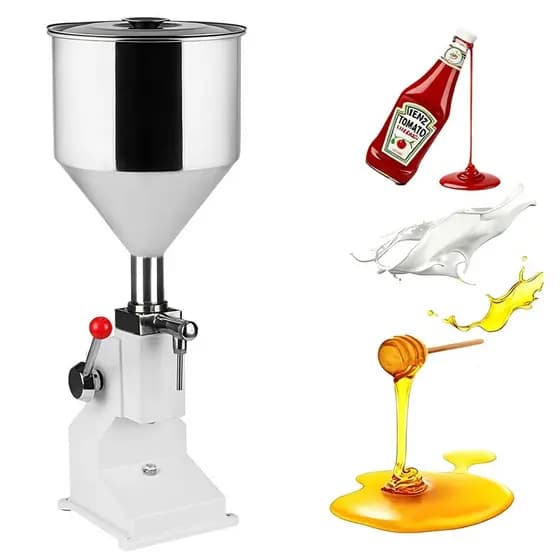 Envasadora Manual para Líquidos e Pastosos, 5-60ml / 10-110ml, Precisão de Enchimento, Uso Geral