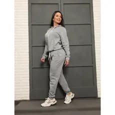 Conjunto Moletom Feminino Blusa + Calça Moda Outono/Inverno