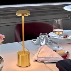 Luminária de mesa LED moderna com função de carregamento por toque, restaurante, lâmpada de leitura USB COD