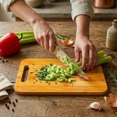 Tábua de Corte Carne e Legumes Retangular Resistente Cozinha 16 x 26cm MDF