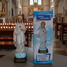 Imaculado Coração de Maria – Escultura em Resina Premium (16cm)-SANTO