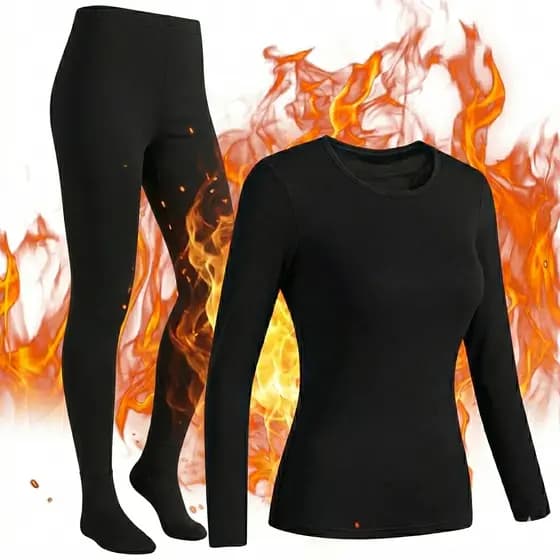Kit Conjunto Feminina e Masculino Inverno Blusa Térmica Segunda Pele + meia calça SEM PÉ/COM PÉ