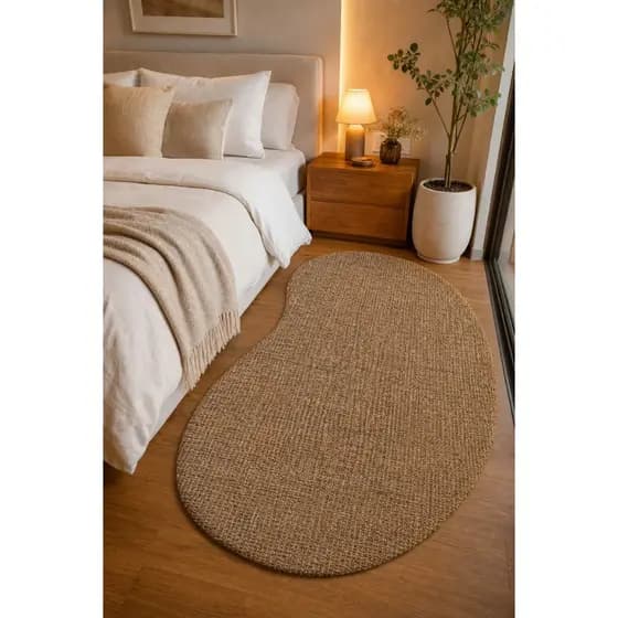 Tapete Sisal Natural Basic Bege Orgânico Quarto 1,00x1,60