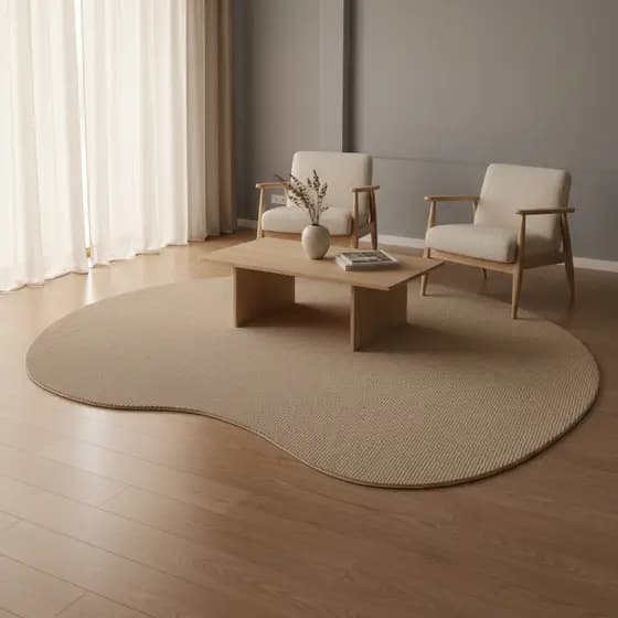 Tapete Sisal Natural Basic Plus Bege Orgânico Sala 1,50x2,00